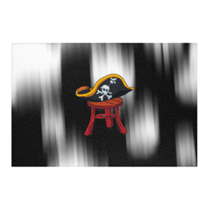 Stool Hat Pirates Area Rug