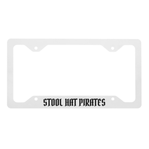 Stool Hat Pirates Metal License Plate Frame