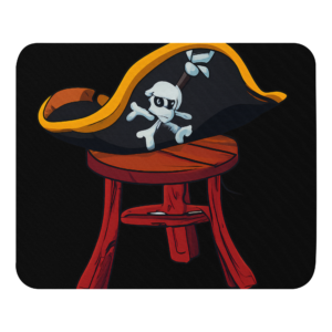 Stool Hat Pirates Mouse Pad