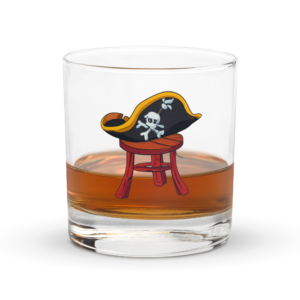 Stool Hat Pirates Whiskey Glass