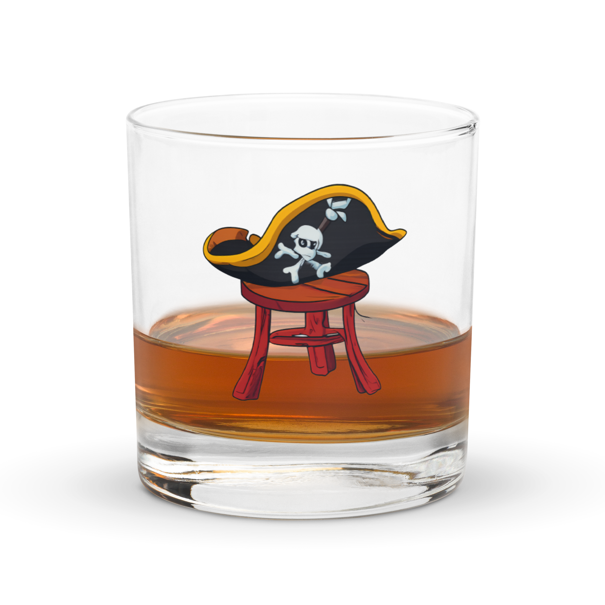 Stool Hat Pirates Whiskey Glass